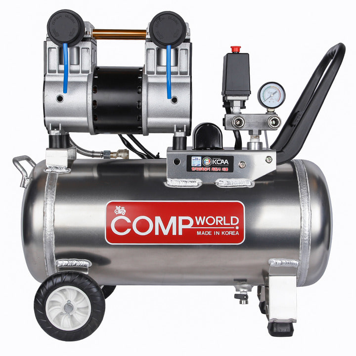 콤프월드 [OFS-시리즈] 휴대용 저소음 무오일 알루미늄탱크 콤프레샤 1마력 2.5마력 3마력 4.5마력